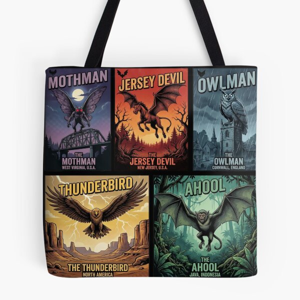 Item preview, Winged Cryptid Legends Retro Pop Art Collection designed and sold by redsharkuk.