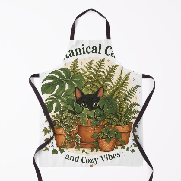 Item preview, Botanical Cats Cozy Vibes Black Cat Plants Vintry Off designed and sold by VintryOff.