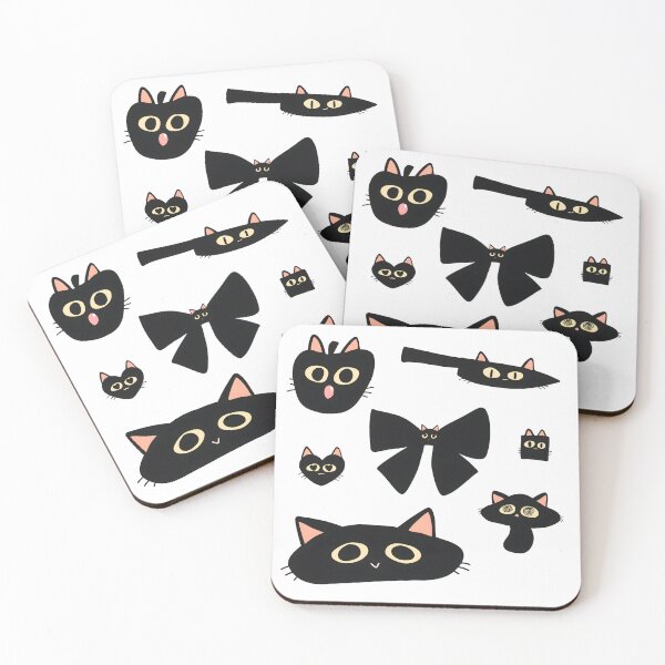 Item preview, Black Cat Food & Objects designed and sold by Deep Descent.