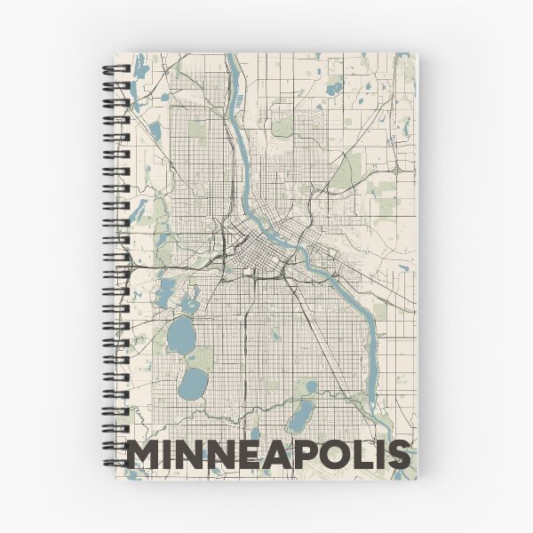 Item preview, Minneapolis Map designed and sold by MapsNerd.