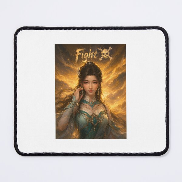 Item preview, Mystic Warrior Princess Amidst Golden Clouds designed and sold by Farheen786.