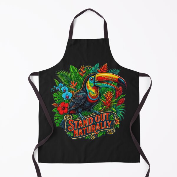 Item preview, Stand Out Naturally Toucan Vintage Tropical Rainforest Retro Badge designed and sold by MT-Hub | Cute Aesthetic Art, Stickers & Phone Cases.