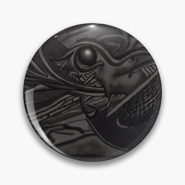 Item preview, Dark Obsidian Dragon Beak Eye Grid Jaw Wing Monochrome Yokai Art designed and sold by YugenWorkshop.