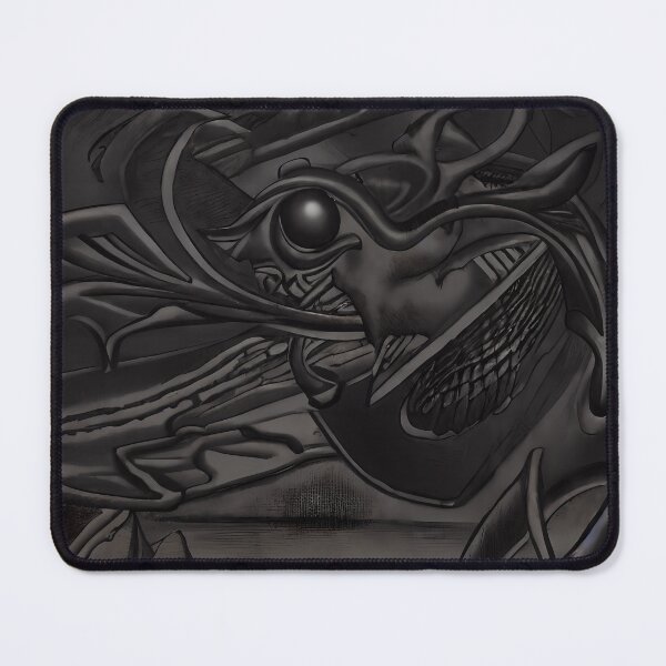 Item preview, Dark Obsidian Dragon Beak Eye Grid Jaw Wing Monochrome Yokai Art designed and sold by YugenWorkshop.