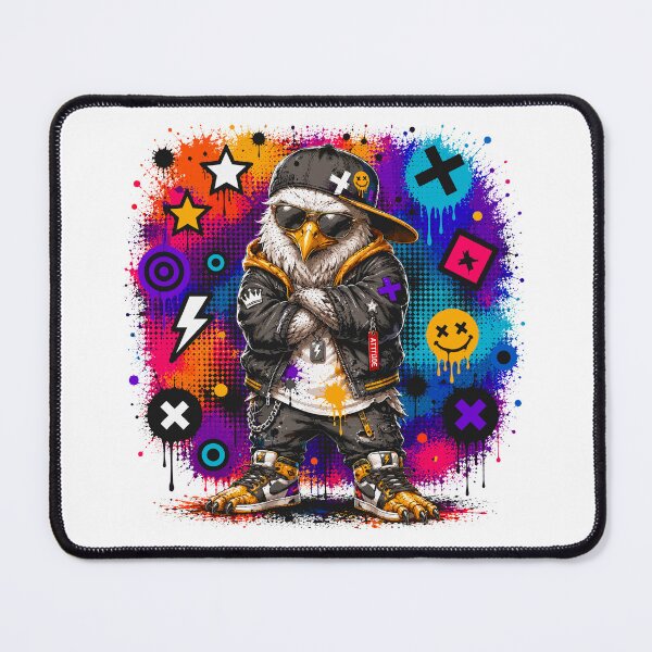 Item preview, Cool Eagle Streetwear Graffiti Character Urban Pop Art designed and sold by Krincydigitalart.