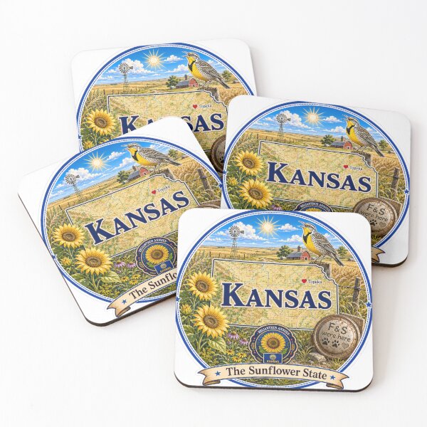 Item preview, Kansas - Collect America with Freckle and Spencer designed and sold by CollectrsCornr.