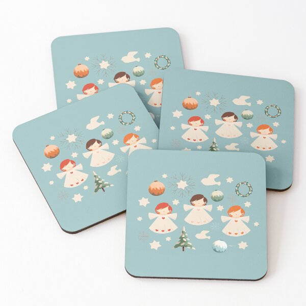 Item preview, Vintage Christmas Angels Retro Holiday Cherubs designed and sold by Karin Taylor.