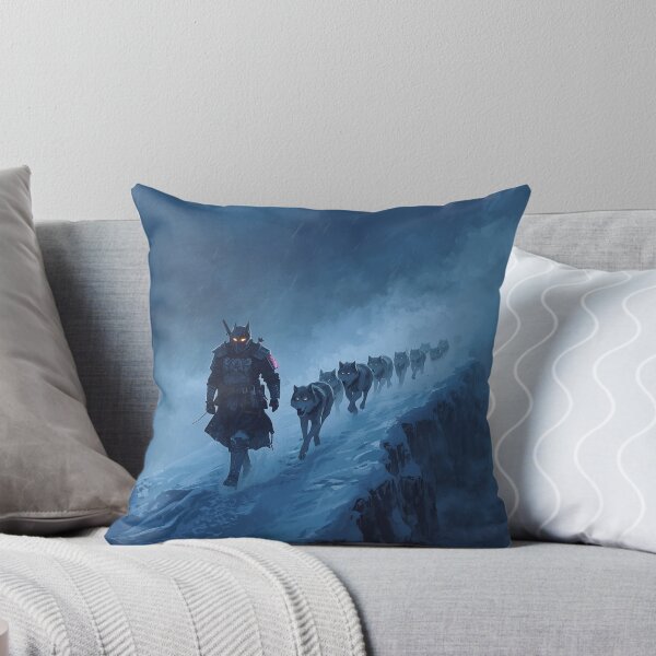 Item preview, Blizzard Wolf Pack Ridge — Japanese Warrior Art designed and sold by Tokyo Neo Noir Collective .