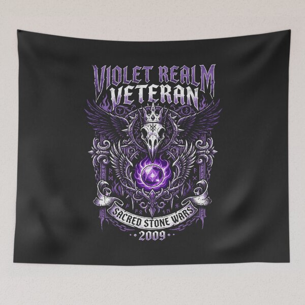 Item preview, Gothic Raven Skull Purple Gem Fantasy Emblem designed and sold by SplashTastic.