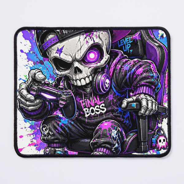 Item preview, Final Boss Skull Gamer Gaming Chair Graffiti Street Art designed and sold by markymaarty.