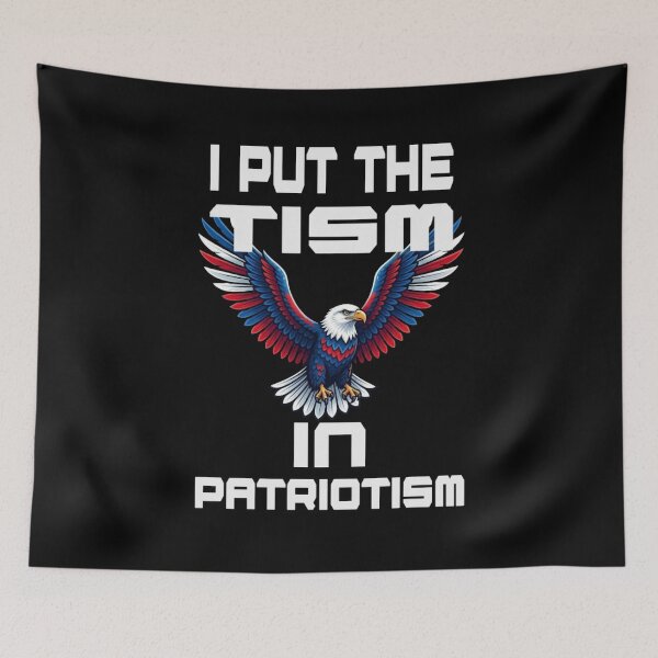 Item preview, I Put The Tism in Patriotism Athletic Eagle designed and sold by TheEndDesign.