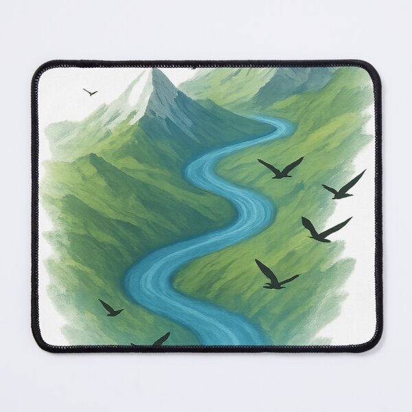 Item preview, River Through Emerald Peaks designed and sold by Velvet-motive.