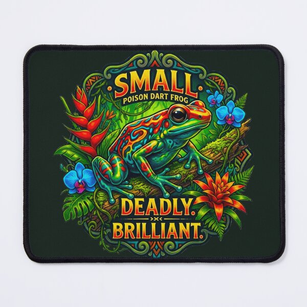 Item preview, Small Deadly Brilliant Poison Dart Frog Vintage Tropical Retro Badge designed and sold by MT-Hub | Cute Aesthetic Art, Stickers & Phone Cases.
