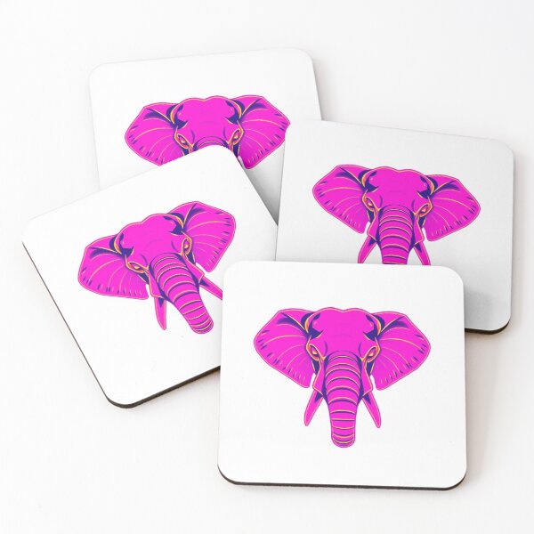 Item preview, Elephant Synthwave Neon - Modern Graphic Art T-Shi designed and sold by QuirkThreadsCo.