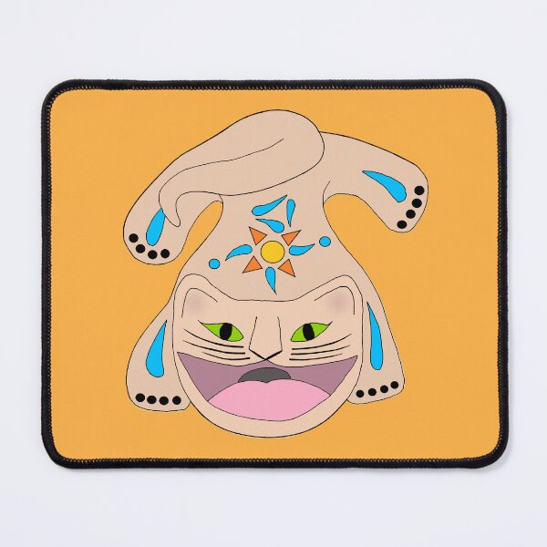 Item preview, Abstract Folk Art Hungry Desert Cat 3 Die Cut designed and sold by JoyousArt4u.