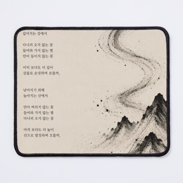 Item preview, Toward Depth Toward Height | Korean Poetry Ink Art designed and sold by joycrysstudio.