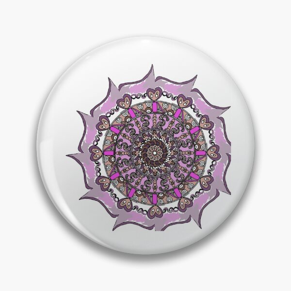 Item preview, Elegant Purple & Magenta Mandala Art - Sacred Geometry Design designed and sold by The Mandala Oasis.