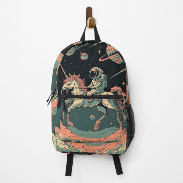 Item preview, Astronaut riding a unicorn through space — whimsical fantasy art designed and sold by xaiartist.