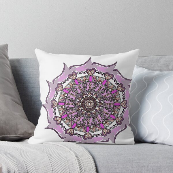 Item preview, Elegant Purple & Magenta Mandala Art - Sacred Geometry Design designed and sold by The Mandala Oasis.