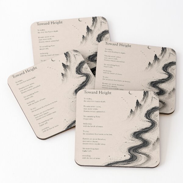 Item preview, Toward Depth Toward Height | Inspirational Poetry Art designed and sold by joycrysstudio.