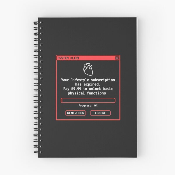 Item preview, Pixel Art Expired Lifestyle Subscription Heart Alert designed and sold by SplashTastic.