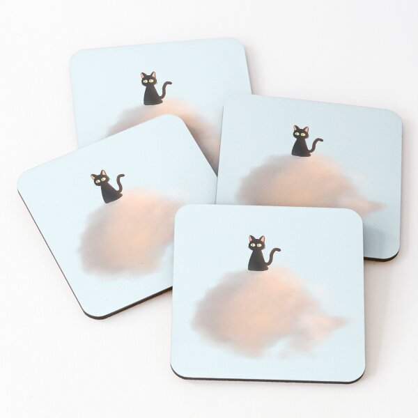 Item preview, Black Cat on a Cloud designed and sold by Deep Descent.
