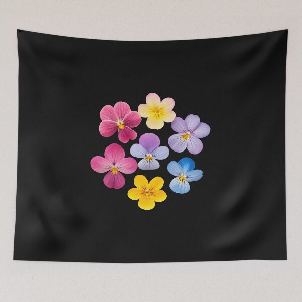 Item preview, Bright Pansy Blossoms designed and sold by trendspatterns.