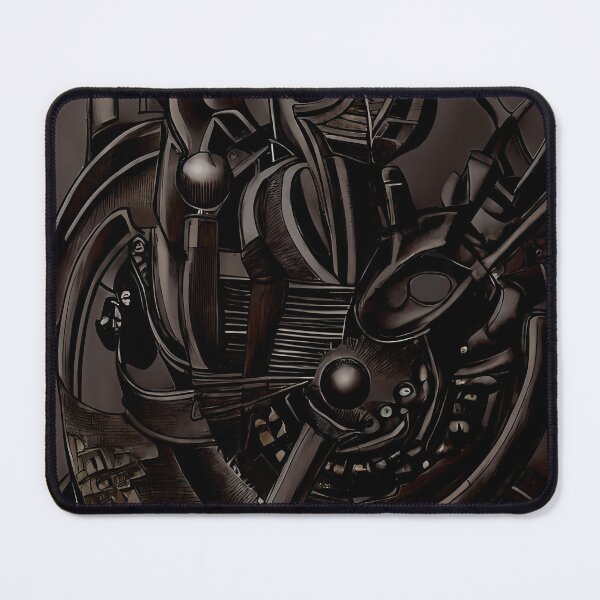 Item preview, Dark Armored Giant Gear Wheel Triple Orb Grid Chamber Yokai Art designed and sold by YugenWorkshop.