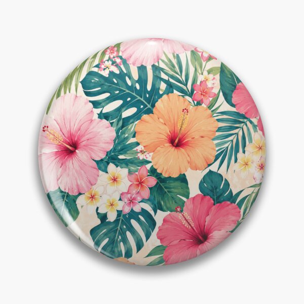 Item preview, Elegant Tropical Hibiscus Floral Pattern designed and sold by 0606PM.