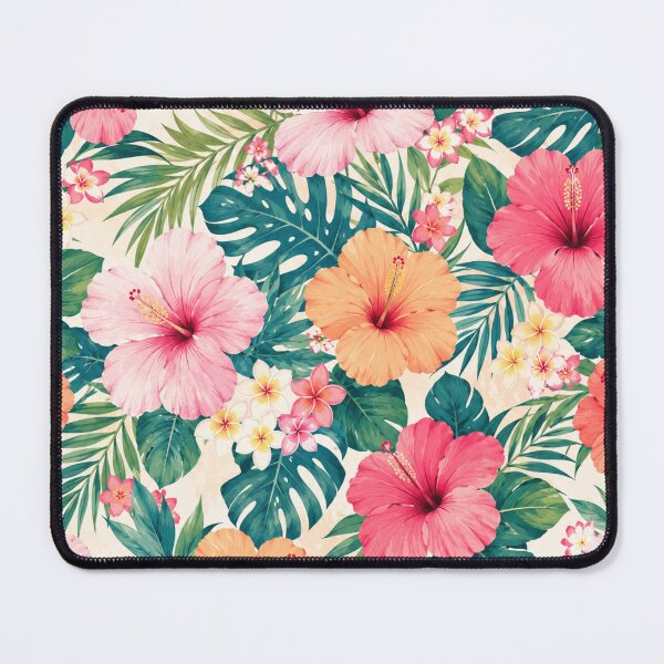Item preview, Elegant Tropical Hibiscus Floral Pattern designed and sold by 0606PM.