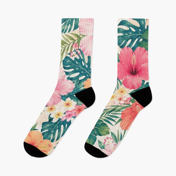 Item preview, Elegant Tropical Hibiscus Floral Pattern designed and sold by 0606PM.