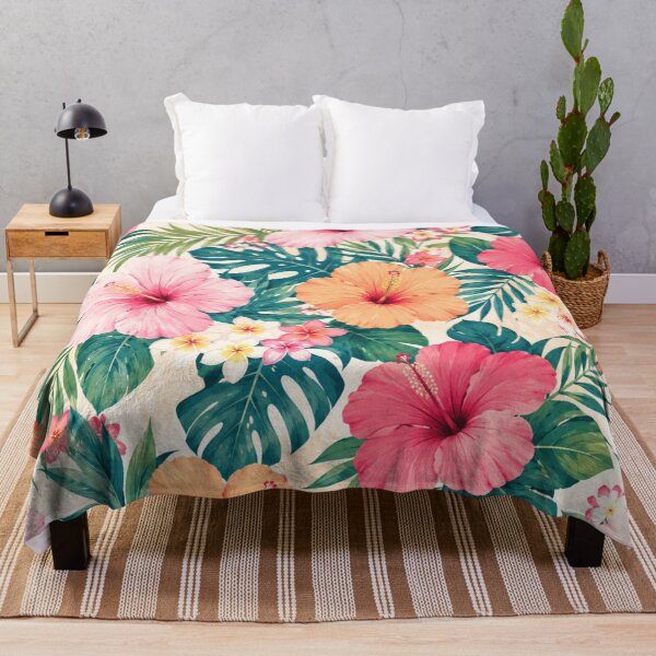Item preview, Elegant Tropical Hibiscus Floral Pattern designed and sold by 0606PM.