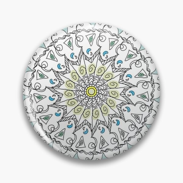 Item preview, Minimalist Morning Bloom Mandala - Pastel Accent Geometric Art designed and sold by The Mandala Oasis.