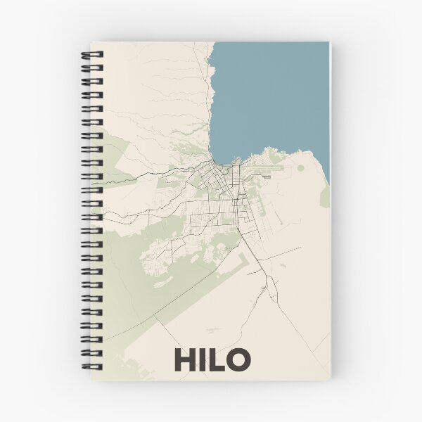 Artikelvorschau, Hilo-Karte entworfen und verkauft von MapsNerd.