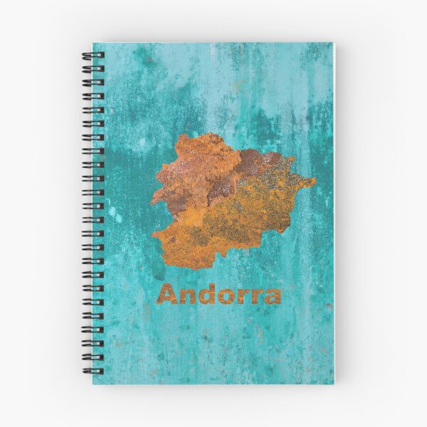Item preview, Andorra Map Rust on Teal designed and sold by Elisabeth Lucas.