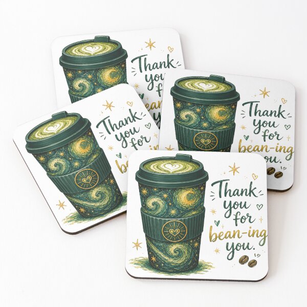 Item preview, Thank You for Bean-ing You designed and sold by BrewmarkStudio.