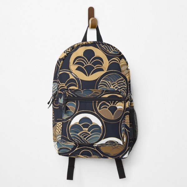 Item preview, Japanese Seigaiha Wave Pattern - Traditional Wagara Design designed and sold by KS-PopArtJapan.