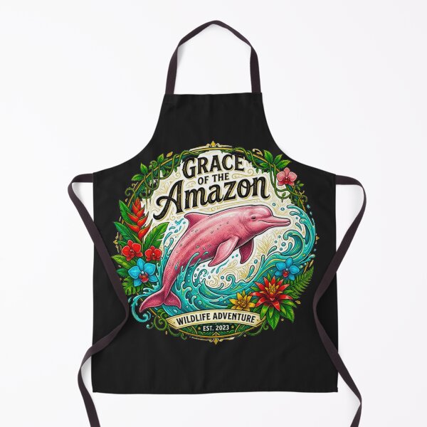 Item preview, Grace Of The Amazon Pink Dolphin Vintage Tropical Retro Badge designed and sold by MT-Hub | Cute Aesthetic Art, Stickers & Phone Cases.