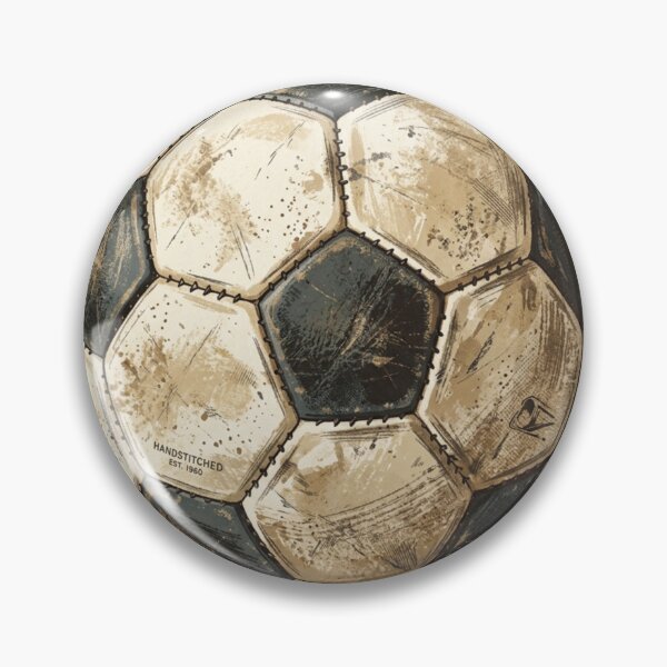 Item preview, Vintage Grunge Textured Soccer Ball Sticker designed and sold by CatandTea.
