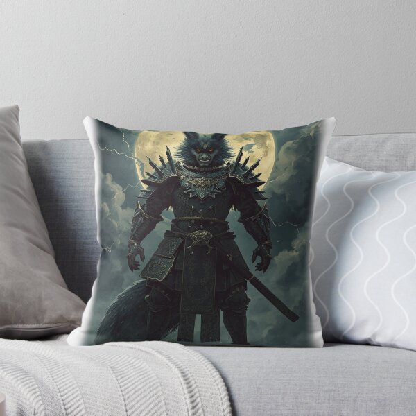 Item preview, Thunder God Fox Warrior — Japanese Mythology Art designed and sold by Tokyo Neo Noir Collective .