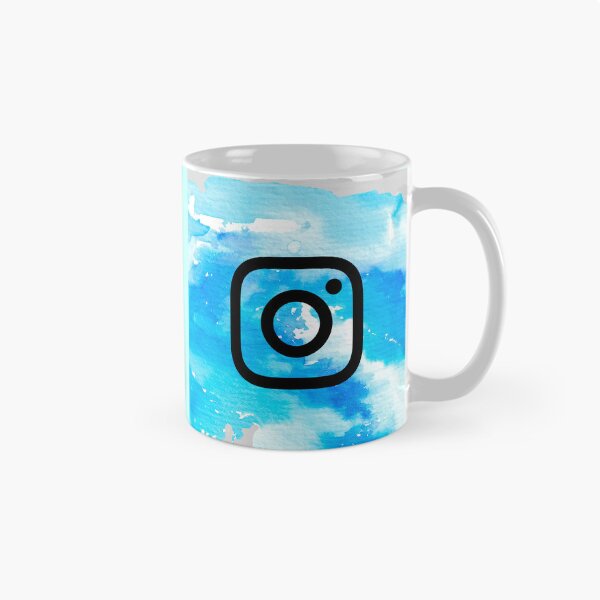 Item preview, Watercolor Blue Instagram Logo Art - Aesthetic Tech Icon designed and sold by ranivibes008.