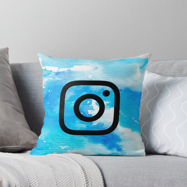 Item preview, Watercolor Blue Instagram Logo Art - Aesthetic Tech Icon designed and sold by ranivibes008.