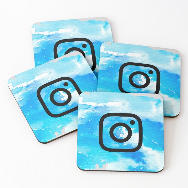 Item preview, Watercolor Blue Instagram Logo Art - Aesthetic Tech Icon designed and sold by ranivibes008.
