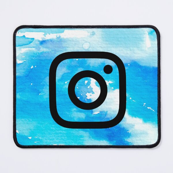 Item preview, Watercolor Blue Instagram Logo Art - Aesthetic Tech Icon designed and sold by ranivibes008.