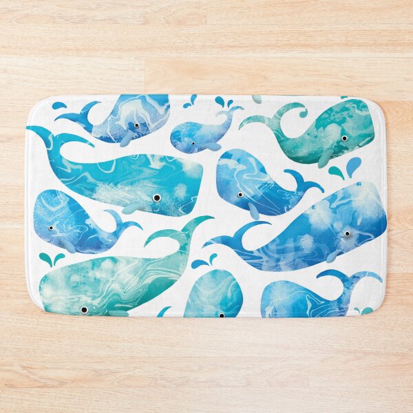 Item preview, Wonderful Blue Ocean Whales designed and sold by Karin Taylor.