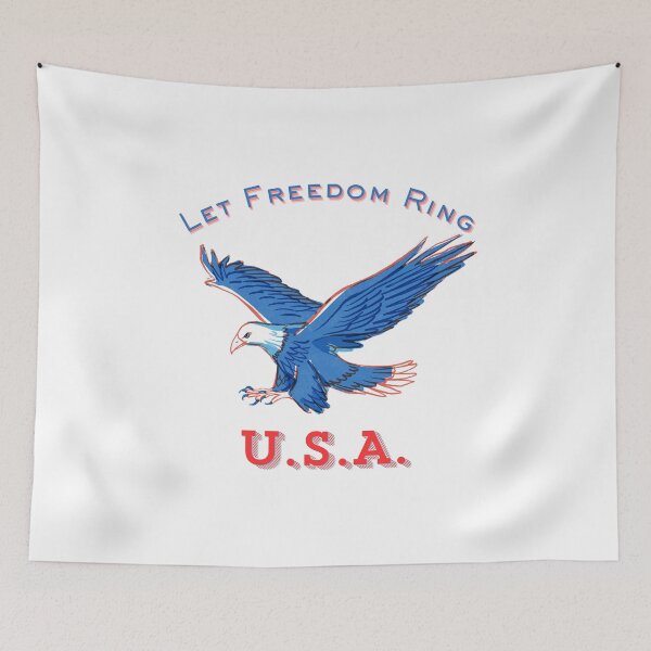Item preview, Let Freedom Ring USA Eagle designed and sold by SeaStarAlex.