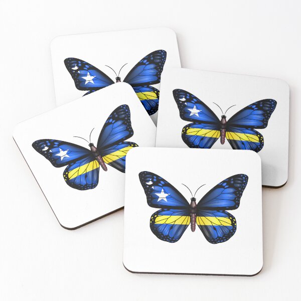 Item preview, Curacao Butterfly Flag designed and sold by RahallusNtx.