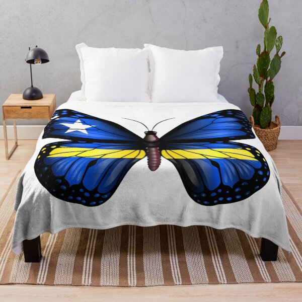 Item preview, Curacao Butterfly Flag designed and sold by RahallusNtx.