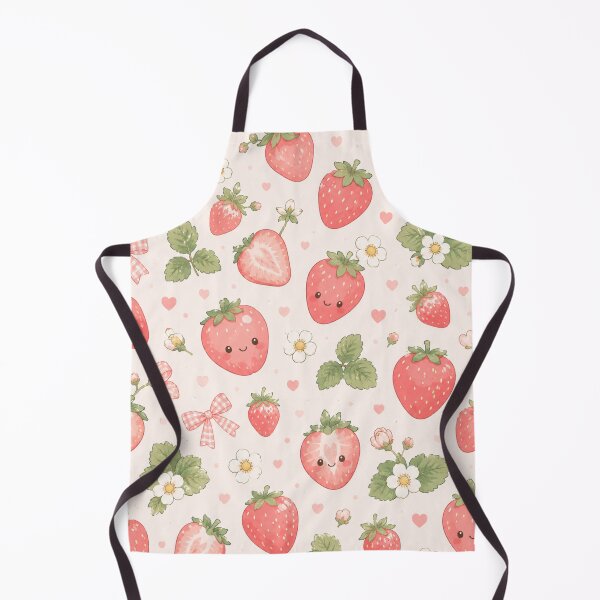 Item preview, Cute Kawaii Strawberry and Bow Pattern designed and sold by 0606PM.