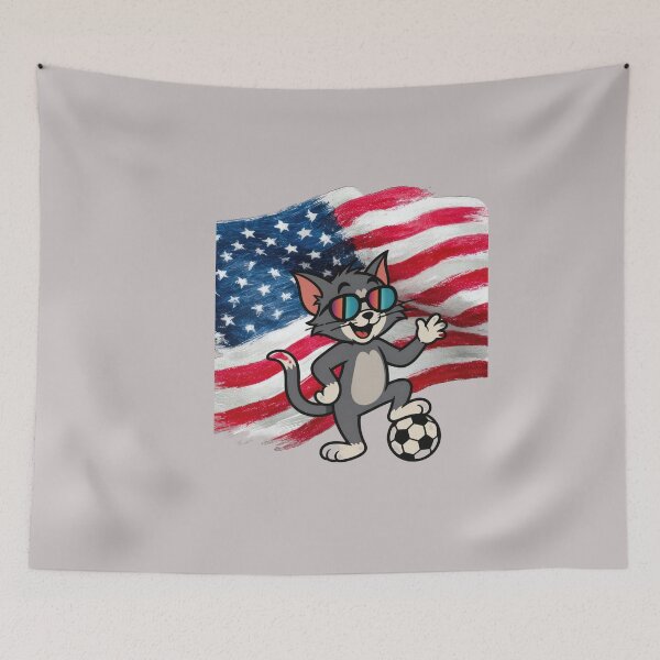 Item preview, Cool American Soccer Cat | Funny USA Football Lover designed and sold by Right-UR.